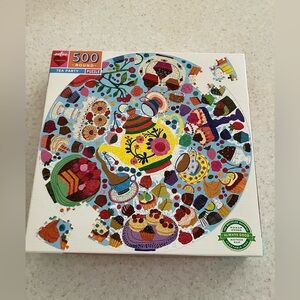 500-Piece Tea Party Round Puzzle